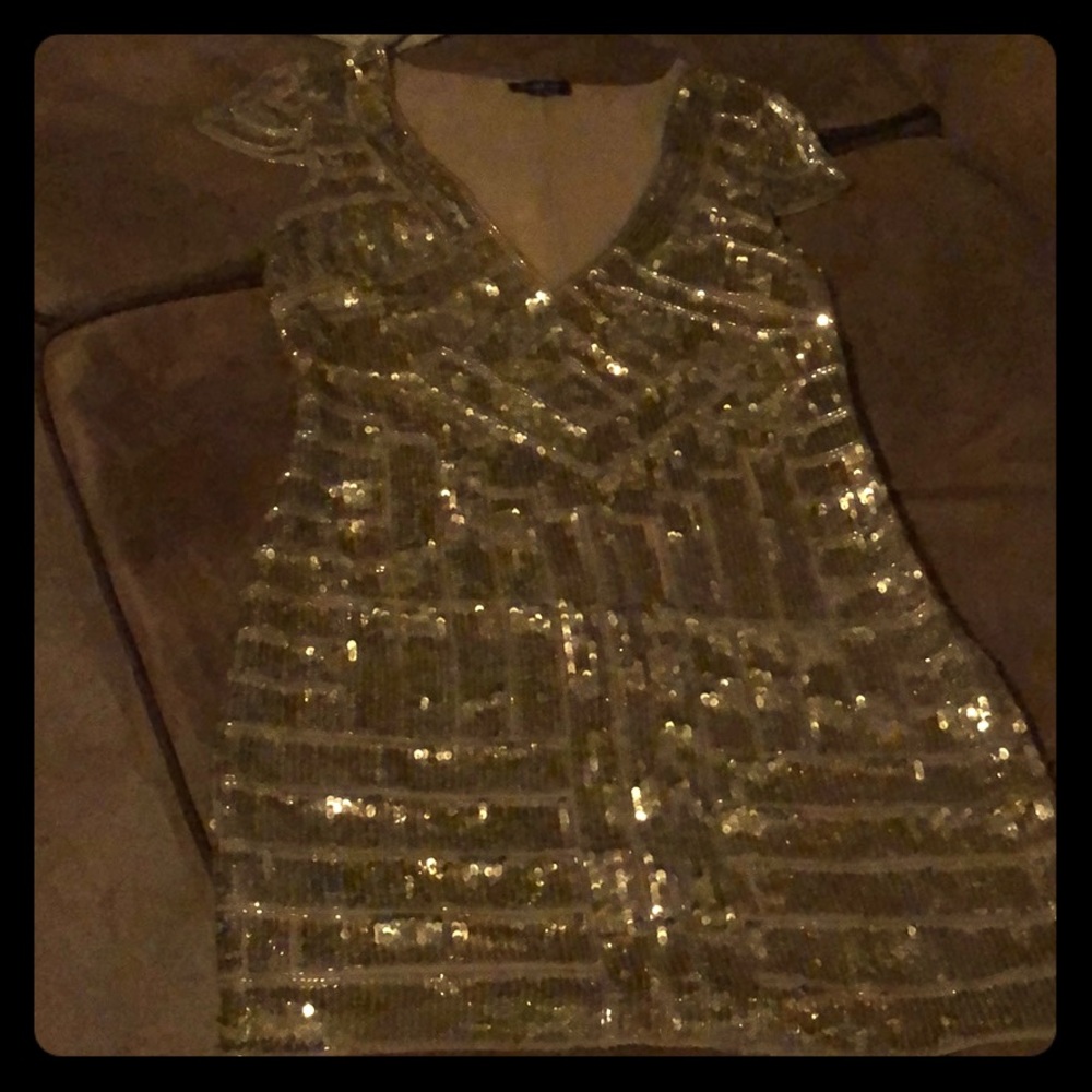BeBe Sequin Cocktail Dress